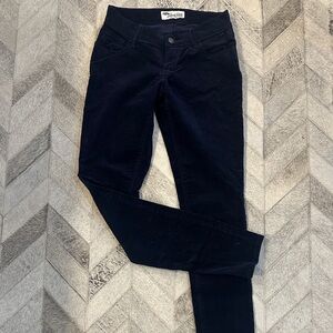 Dark Blue corduroy Skinny Jeans 0